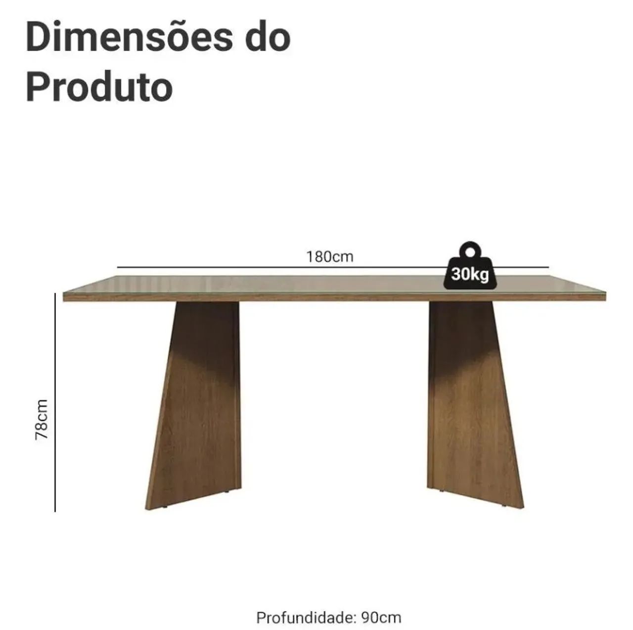 Mesa de vidro para 6 cadeiras  - Foto 5
