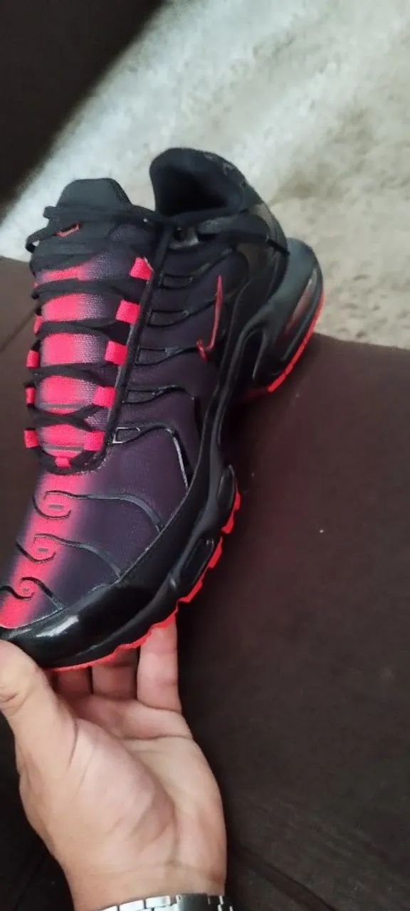 Nike tn, preto com vermelho - Foto 3
