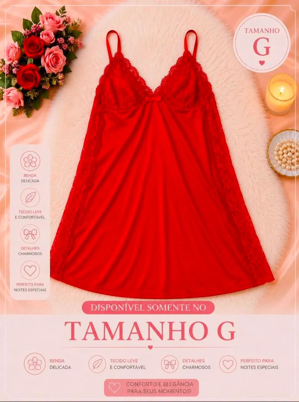 Pijama - babydoll Premium feminino variado 4