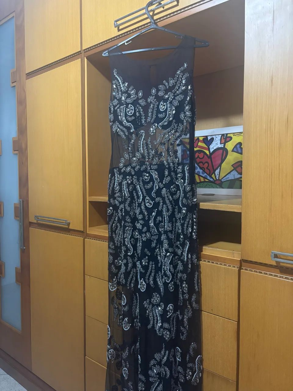 Vestido com pedraria e transparência Patrícia Bonaldi - Foto 3
