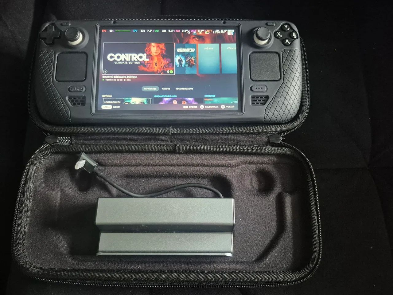 Steam Deck com case e Dock 512GB - Foto 3