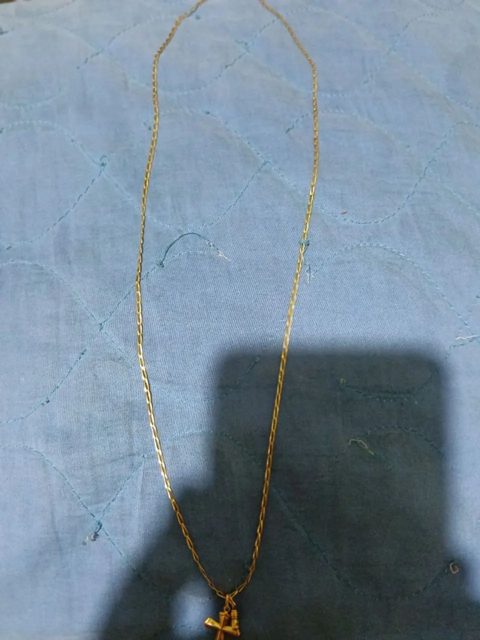 Vende - se corrente de ouro 5g com dois pingentes  - Foto 3