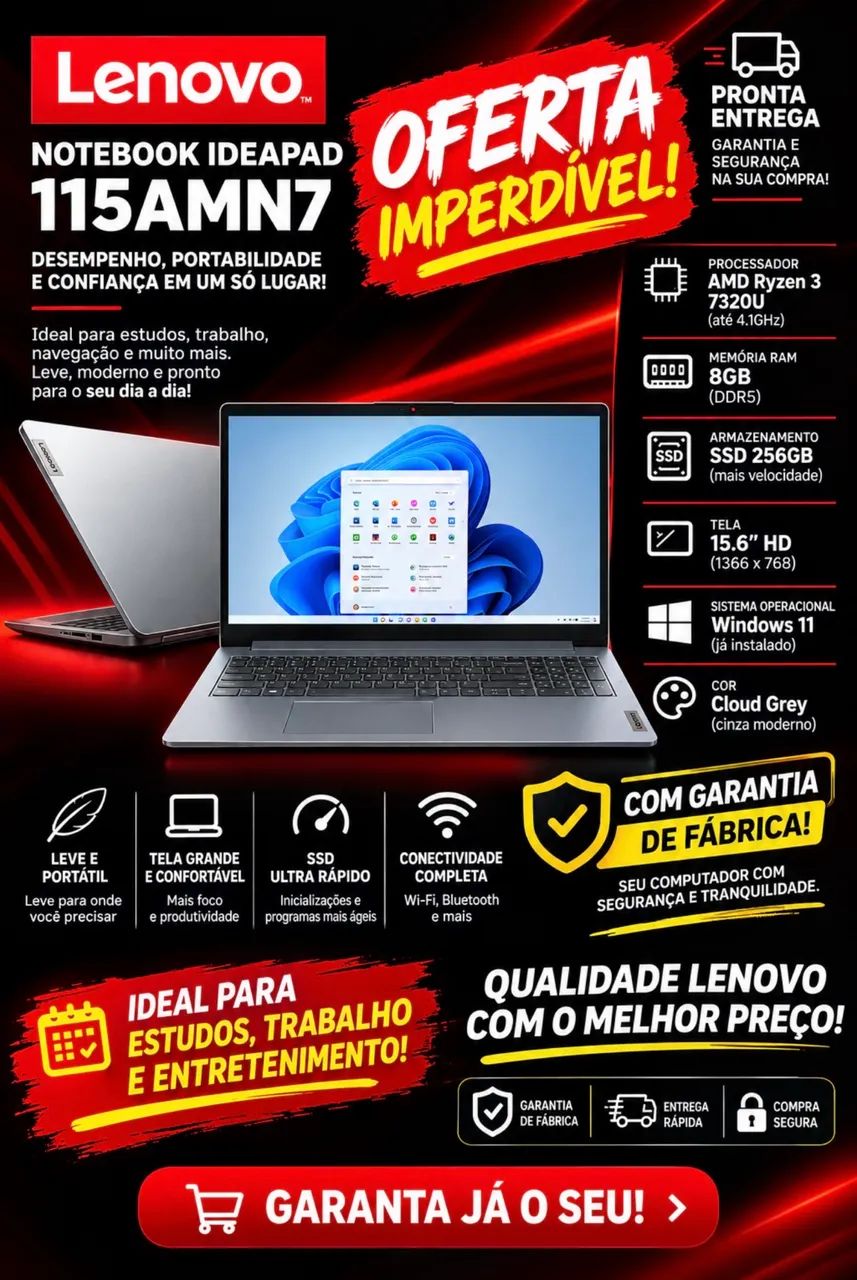 Notebook Lenovo Ideapad Gamer 