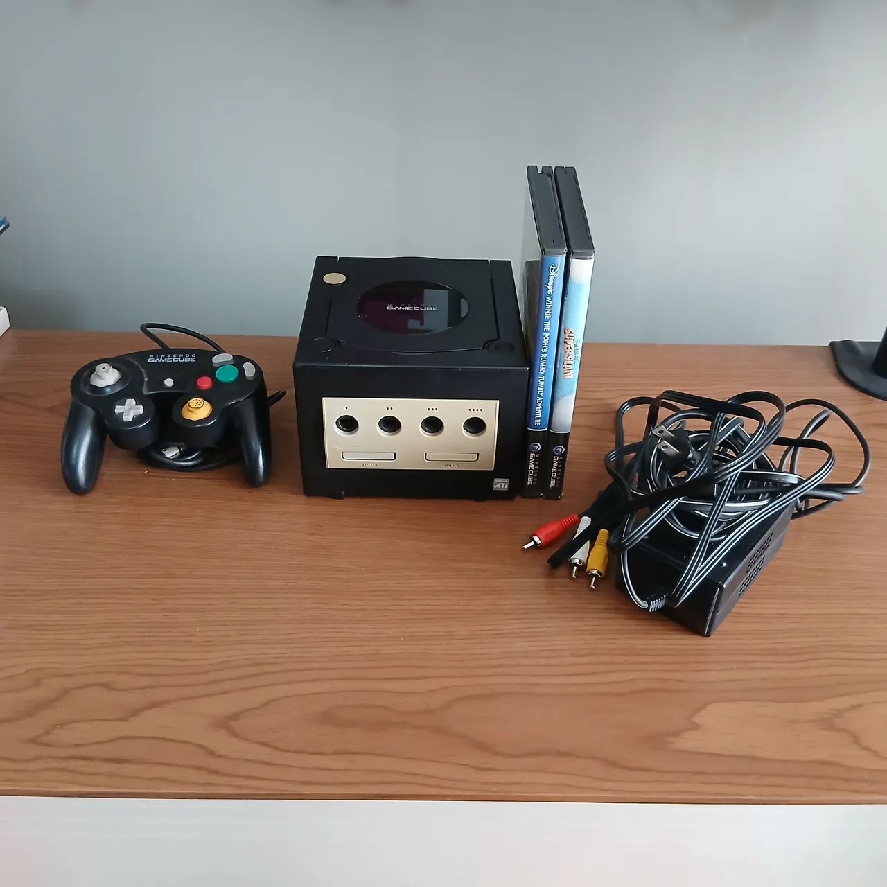 NINTENDO GAMECUBE KIT COMPLETO COM 2 JOGOS