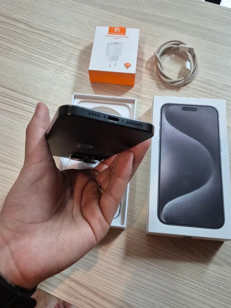 Iphone 15 Pro Max - Titânio Black - 256gb (Seminovo) - Foto 4
