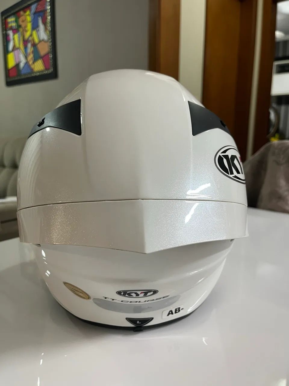Capacete KYT TT Course Plain Branco - Esportes Sobre Rodas - São