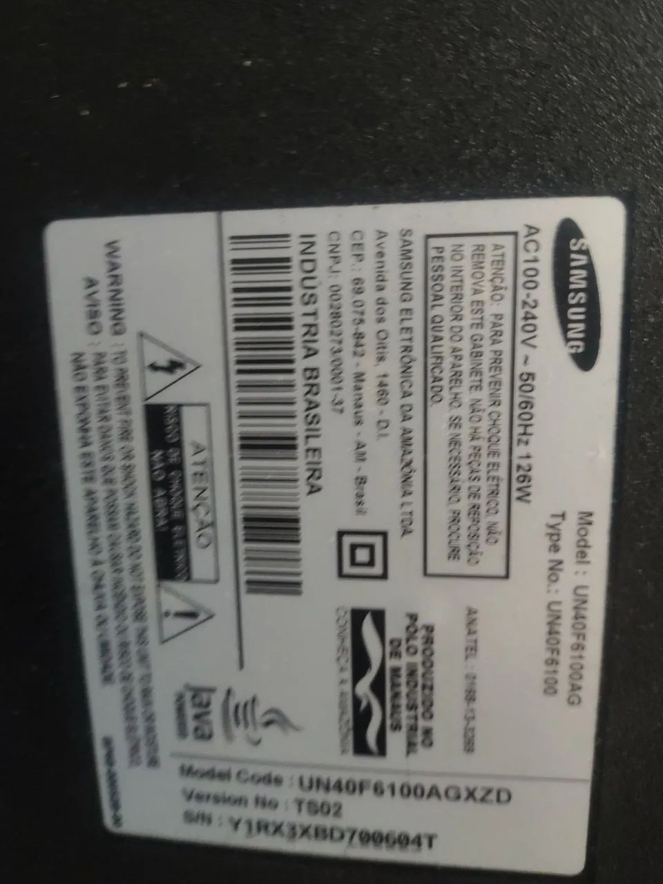 TV Samsung 32' led com controle - Foto 5