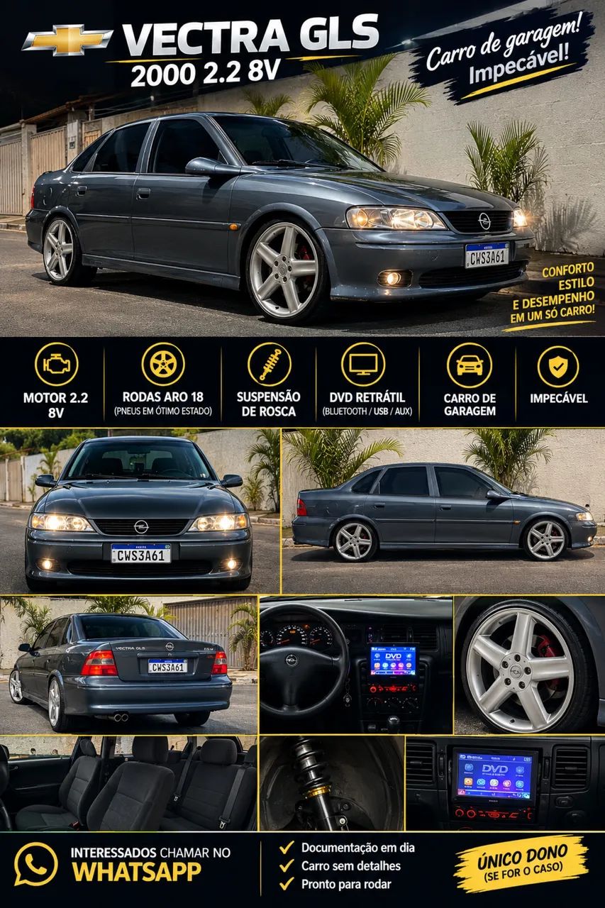 Chevrolet Vectra GLS/expres.2.2/ 2.0 E 2.0 CD 8V 2000