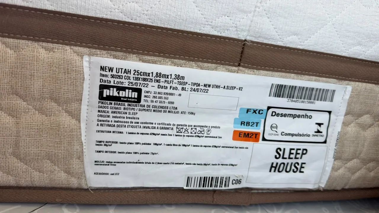COLCHÃO CASAL AMERICAN SLEEP - NEW UTAH - Foto 3