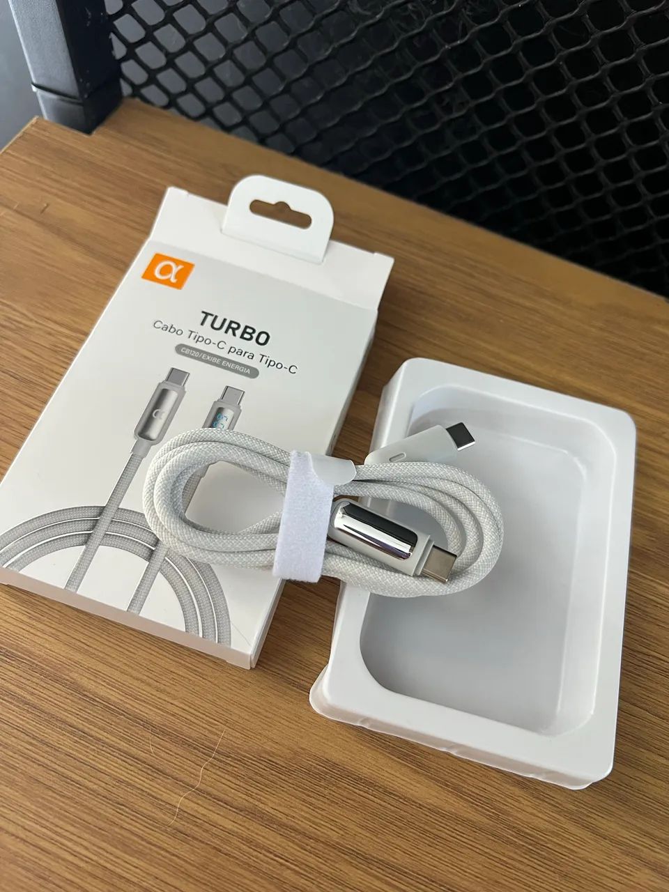 Cabo USB-C Tipo C 60W Trançado 1M Premium De Nylon Compatível com iPhone 