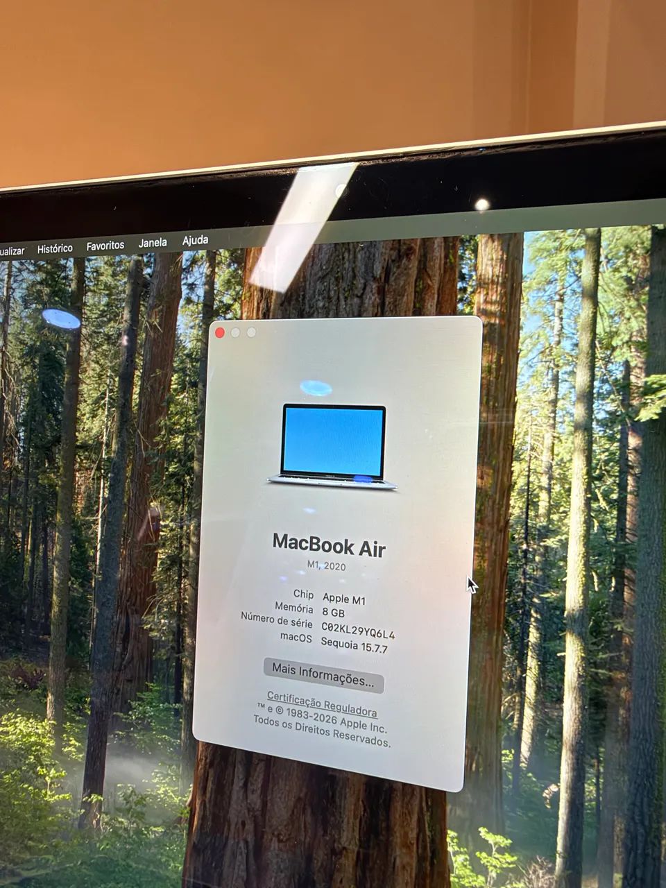 (Oportunidade) MacBook Air M1 impecável 6 meses de garantia  - Foto 3