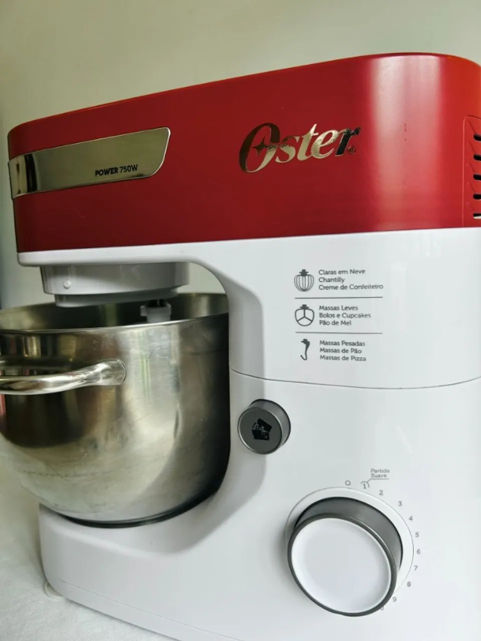 Batedeira Planetária Oster Bowl Inox 750W - 220v - Foto 3
