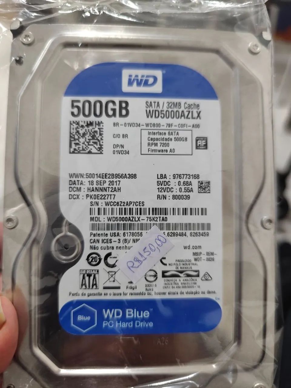 HD desktop 500Gb WD 