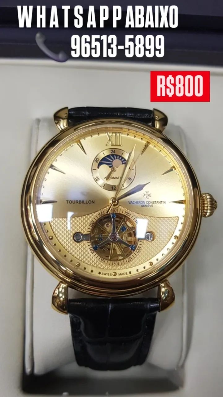 Relógio VACHERON CONSTANTIN TURBILHÃO AUTOMÁTICO  - ENTREGAMOS 