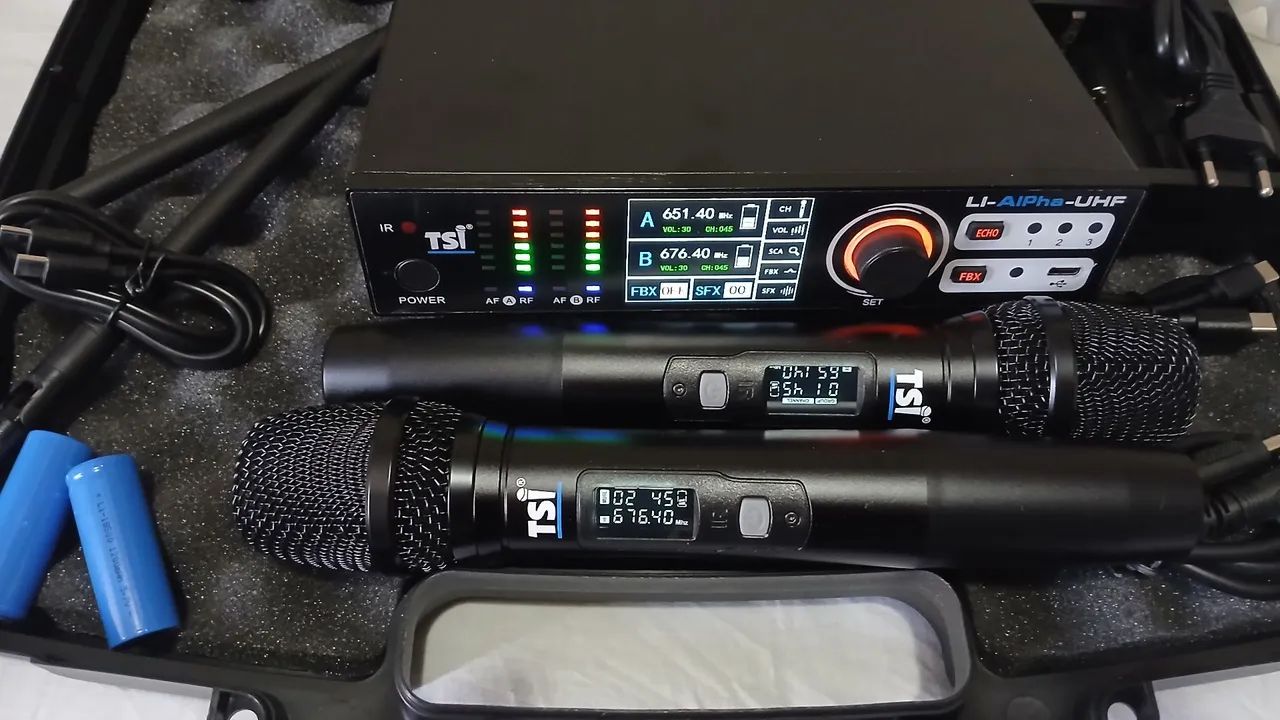 Microfone Sem fio Tsi Alpha Recarregável  - Foto 3