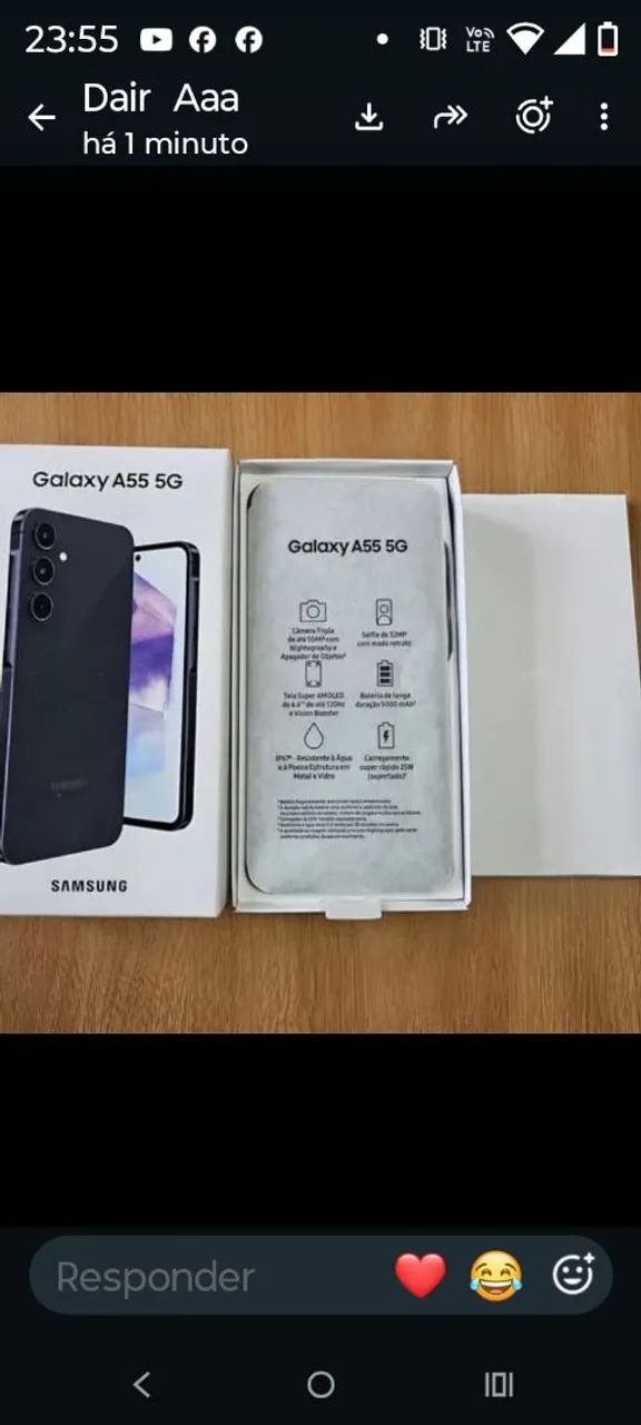 Samsung Galaxy A55 5g Dual Sim 256 Gb Azul Escuro 8 Gb Ram