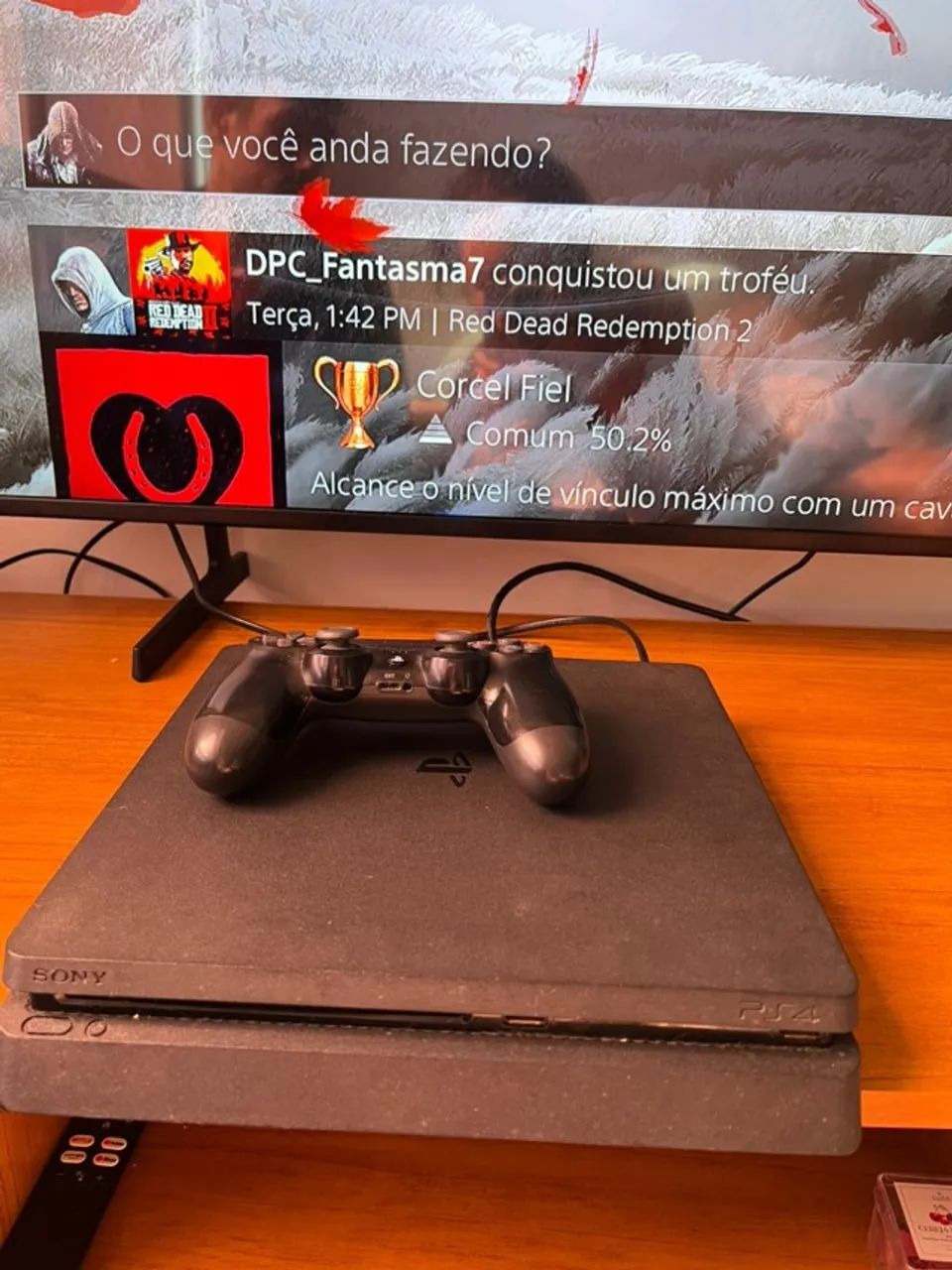 PS4 slim com controle  - Foto 2