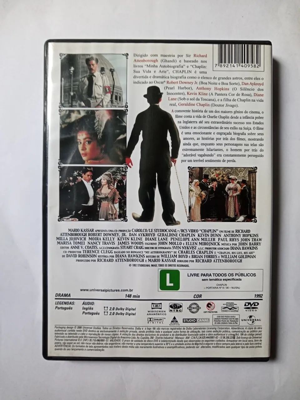 Dvd Chaplin - Robert Downey Jr. - Foto 2