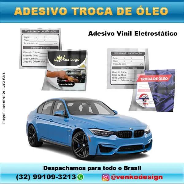 ADESIVOS TROCA DE ÓLEO