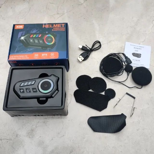 Fone para Capacete Moto Com Microfone GPS e Chamadas - Foto 4