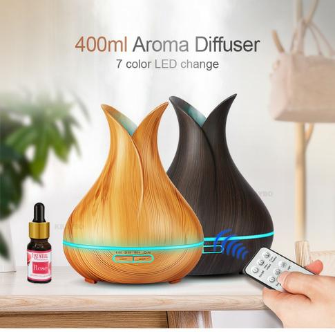 Umidificador Difusor Kbaybo Aromaterapia 400ml Claro