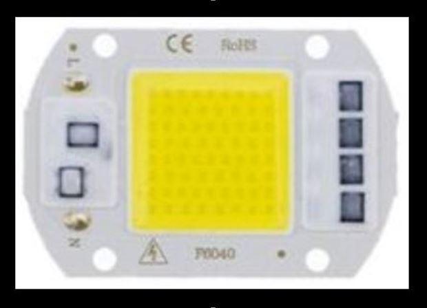 COD-CP286 Super Power Led Cob 50w 220v Ac Branco Frio Arduino Automação Robotica