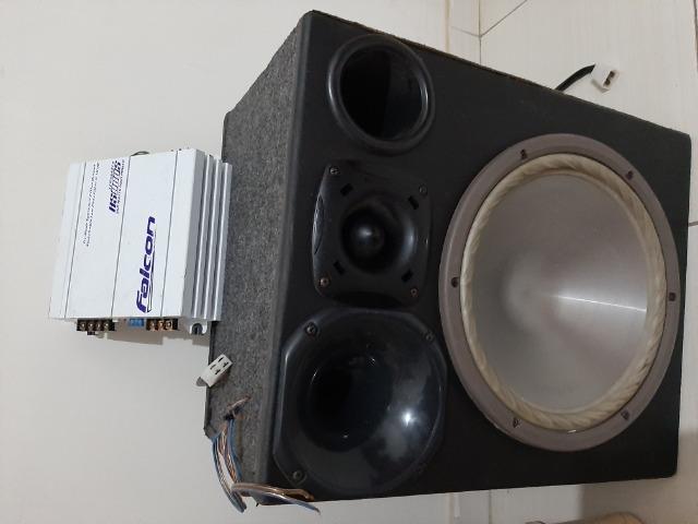 Caixa de som e amplificador - Foto 3