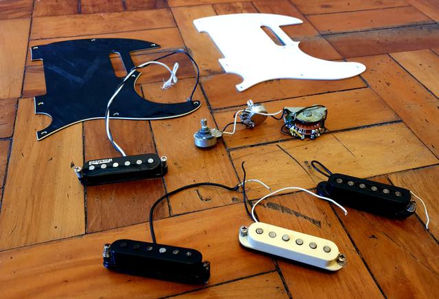 Kit telecaster vintage wilkson+Captadores single coil genéricos - Foto 2