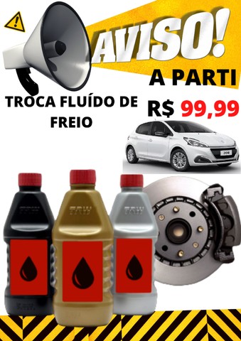 Troca de Fluído de Freio 