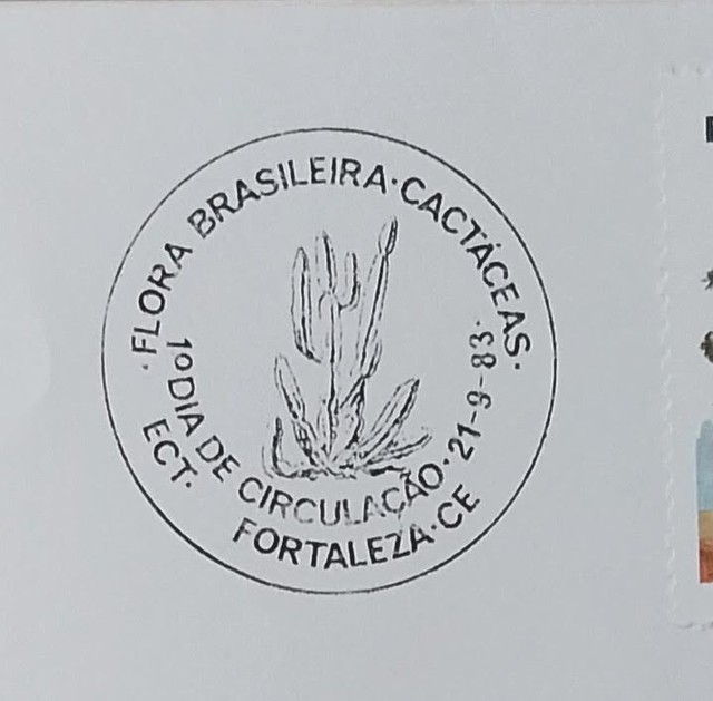 Selo 1983 -Flora Brasileira- Cactáceas 3 modelos - Foto 2