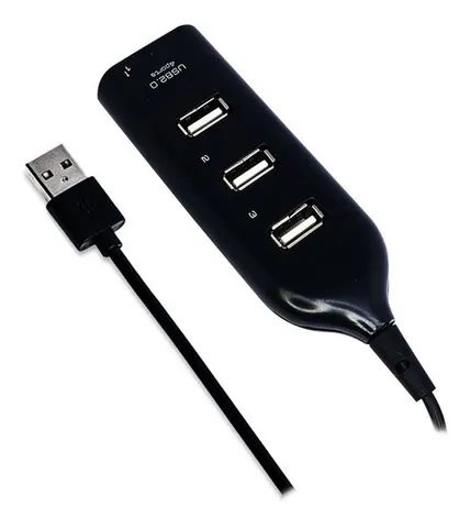 Promoção kit 2 Hub Usb 4 Portas 2.0 Extensor Multi Drive Adaptador Pc Note - Foto 2