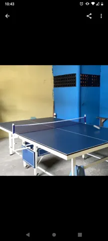 Mesa De Ping-Pong  Mesa em MDP de 15 mm - Pés de Ferro com Rodas