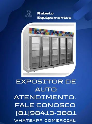 Balcão Expositor Auto serviço para frios e laticínios com 3 e 5 portas  - Foto 2