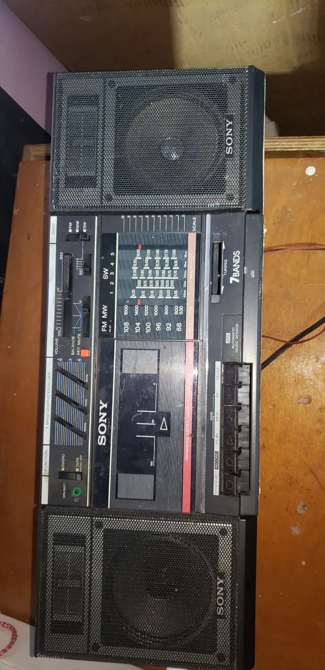 radio gravador stereo sony<br><br>