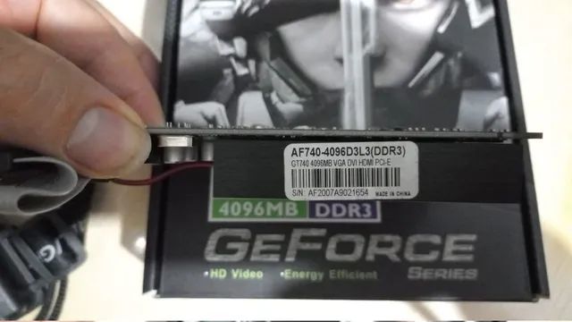 Placa de Vídeo Afox GeForce GT740 4GB DDR3 128bits AF740-4096D3L3