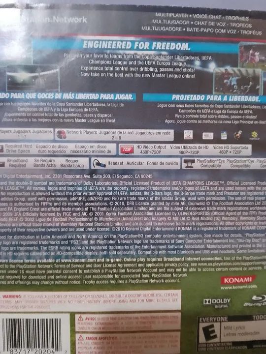 Jogo Ps3 Pés 2011 - Foto 2