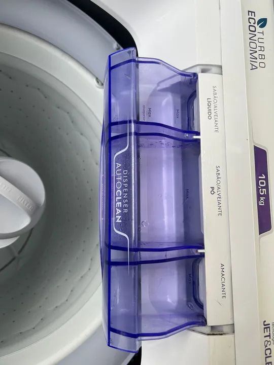 Máquina de Lavar Roupa 10,5kg Jet&Clean - Turbo Economia - Foto 5