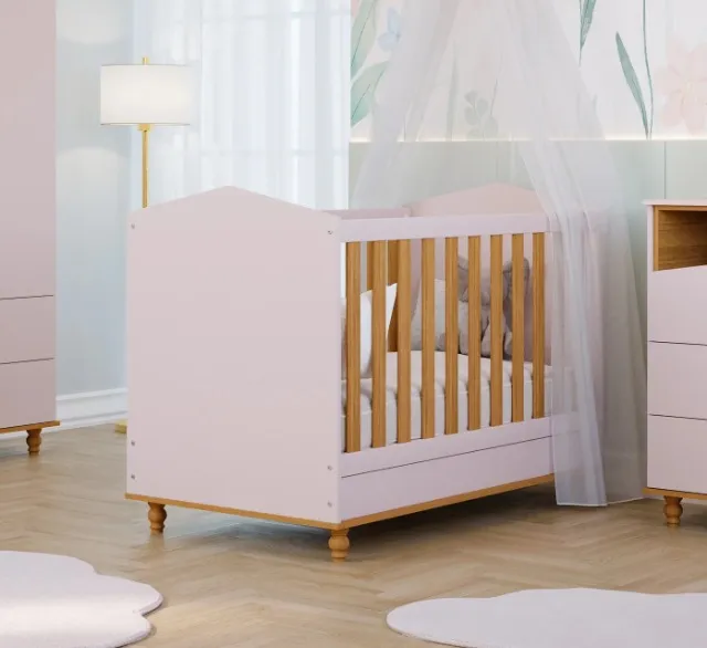 Berço Cama Americano Mimo Permobili Baby, 100% MDF - ( Novo )