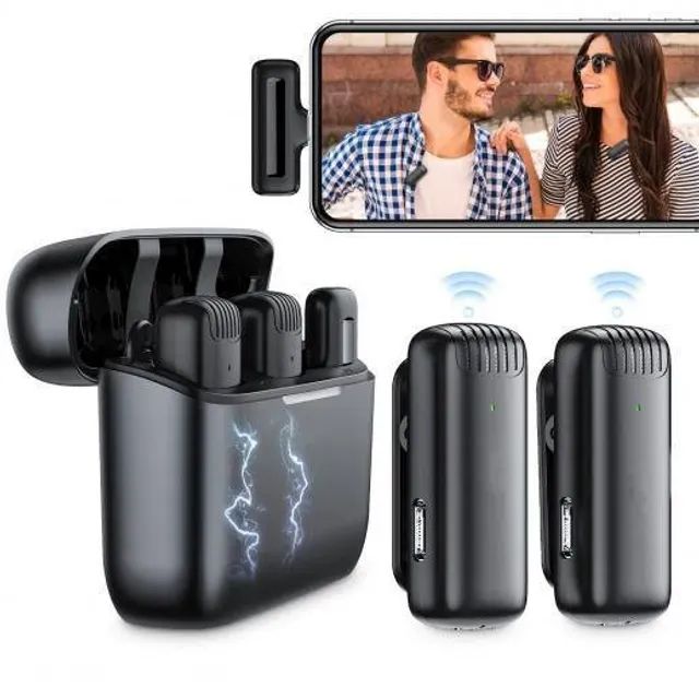 Microfone de Lapela sem fio Lavalier J13 Lacrado