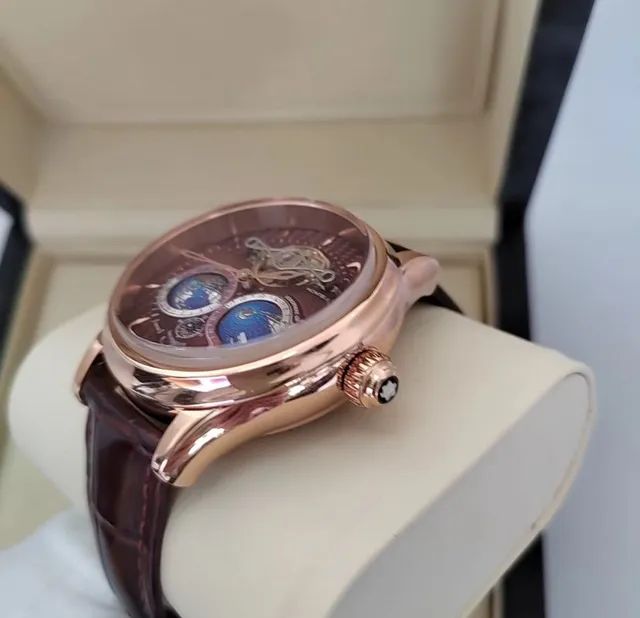 Relogio MontBlanc Planet Automático Rose - Foto 2