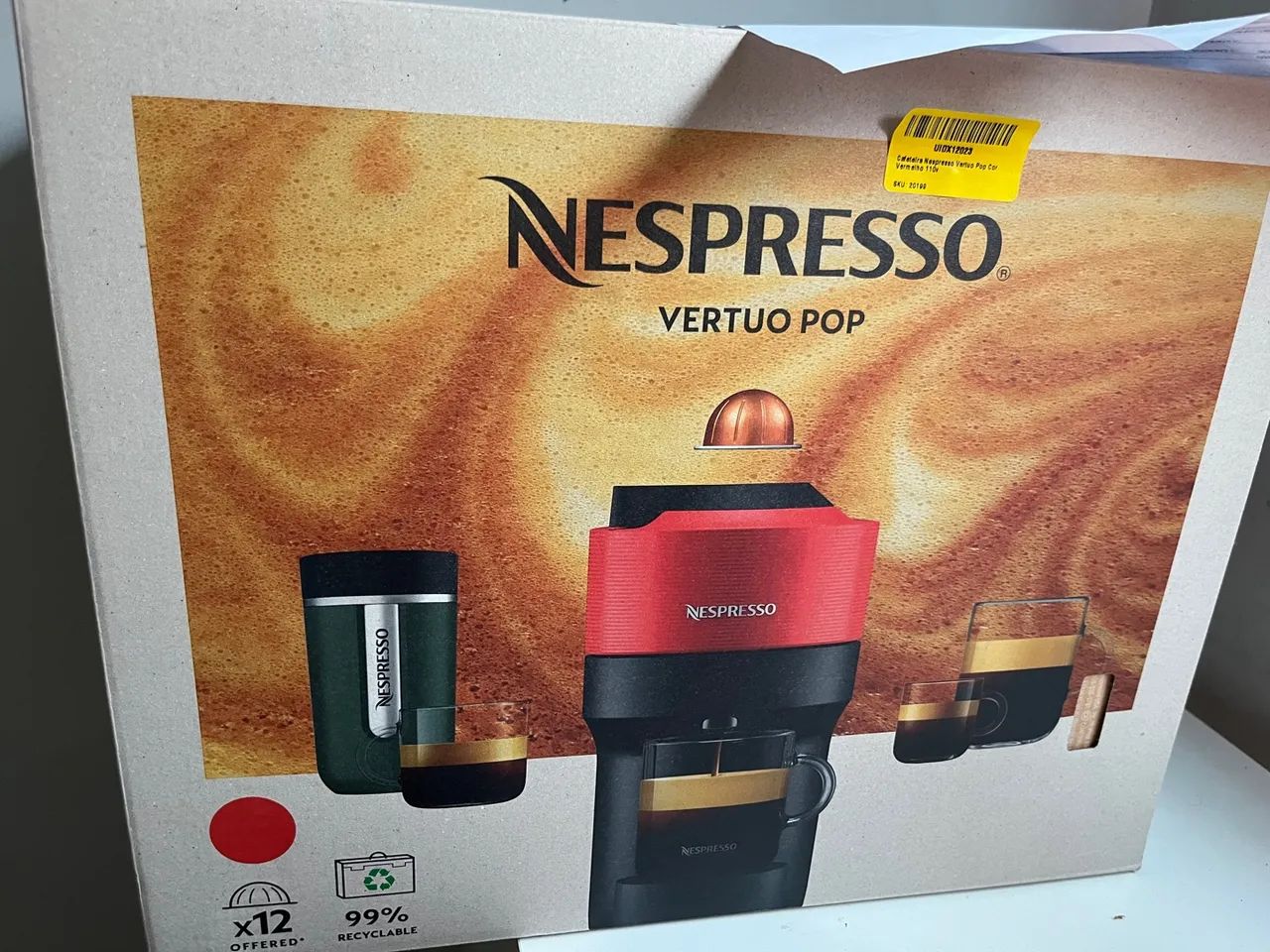 Cafeteira Nespresso Vertuo Pop Vermelha