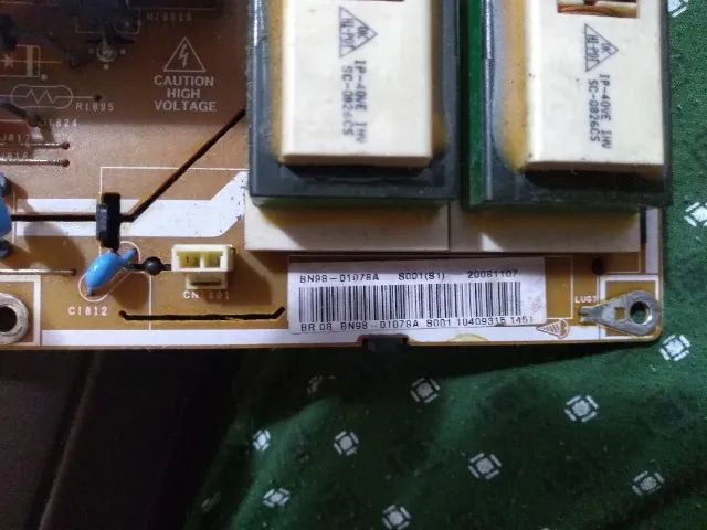 Placa Fonte Para Tv Samsung Ln40a610a3r Ln40a550p3r Ln40a330j1 Ln40a450c1 Bn98-01078a - Foto 2