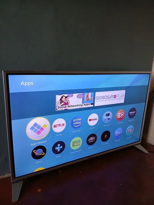 TV SMART PANASONIC 43 POLEGADAS 4K, NOVA, BLUETOOTH, HDR, USB, HDMI. "LINDA"