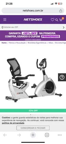 Bicicleta best sale ergometrica netshoes