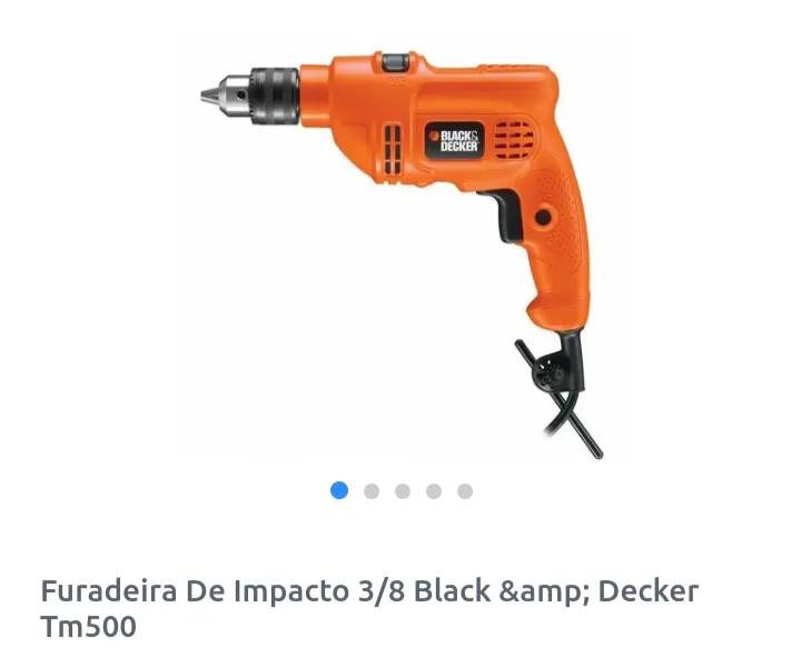 Furadeira de impacto Black Decker fm500 110v