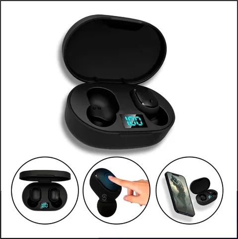 Fone De Ouvido Bluetooth 5.0 In-ear Sem Fio Com Microfone Com Led E6S