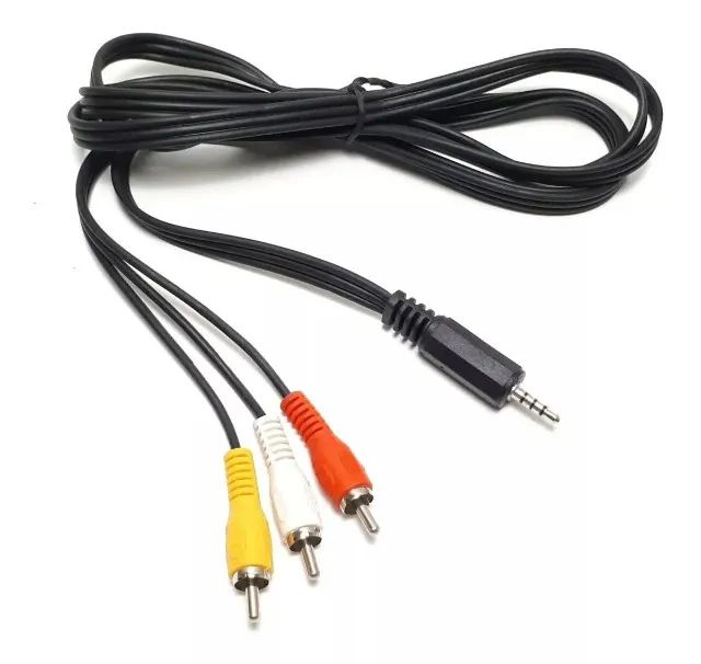 Cabo Auxiliar P2 X 3 Rca Audio e Video Imagem - Foto 3