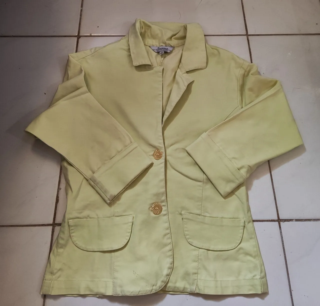 Casaco feminino verde claro