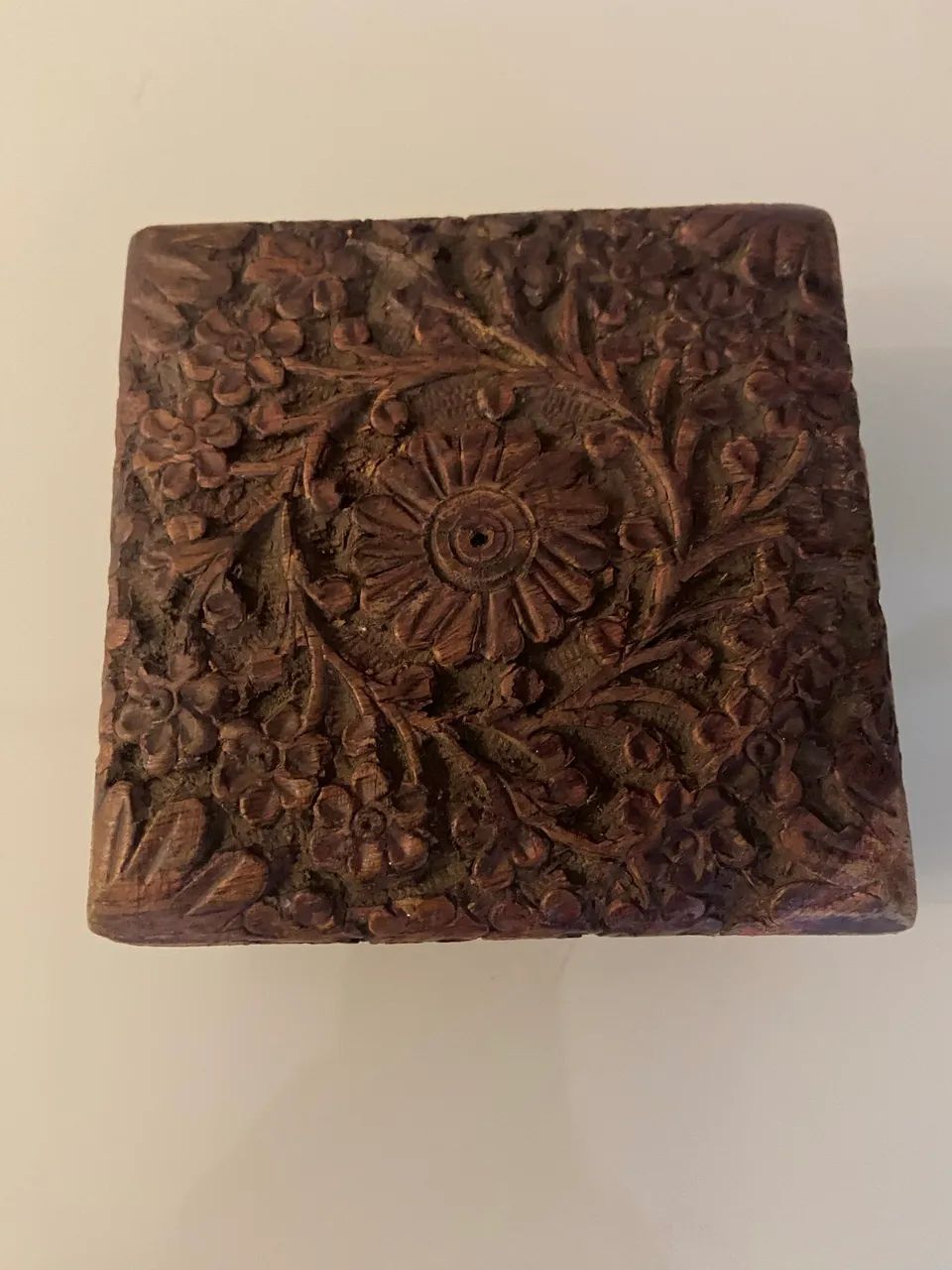 Caixinha entalhada a mão com duas bolas Baoding - Foto 3