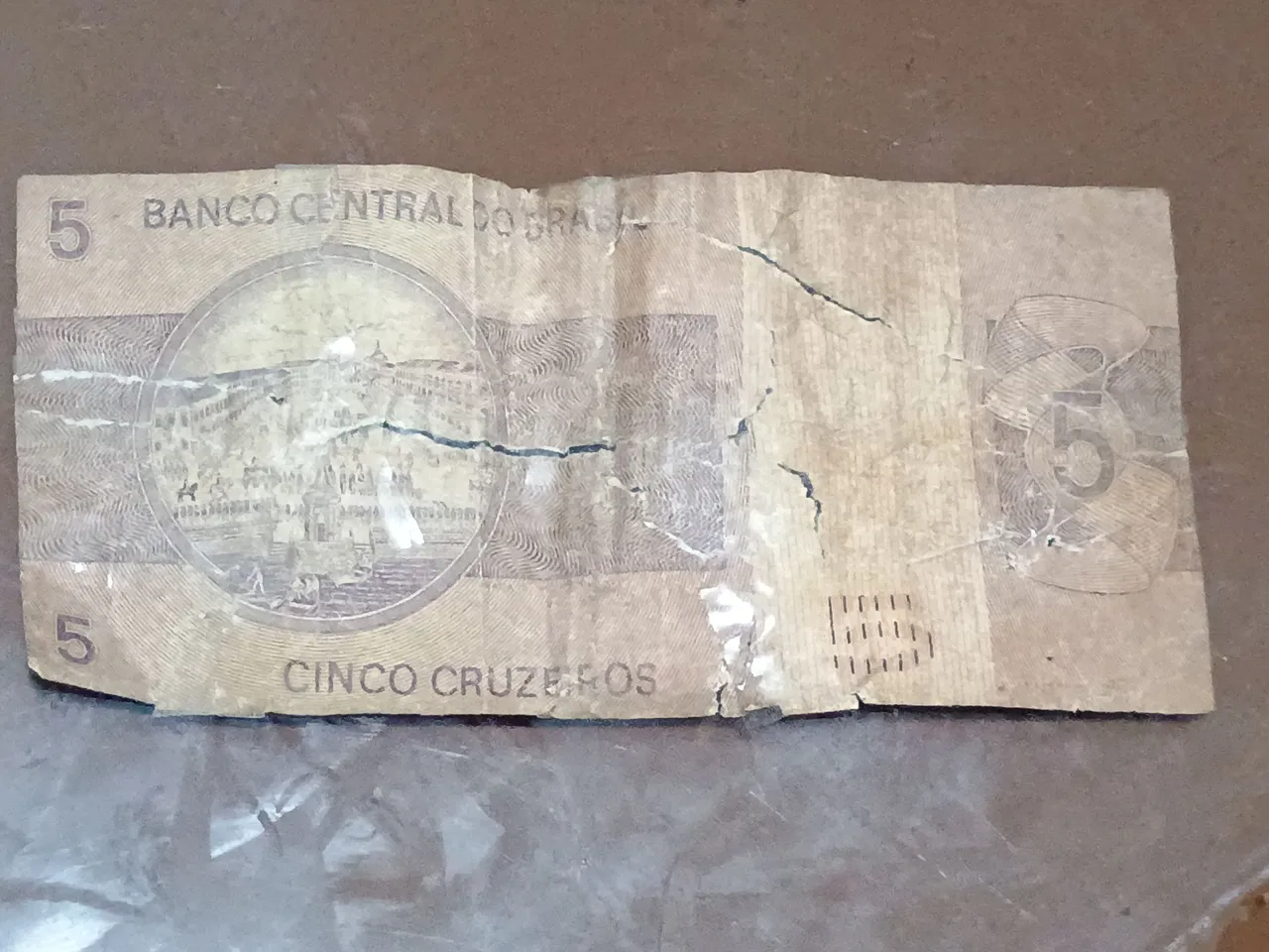 5 cruzeiros do branco central do Brasil
